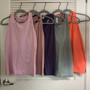$30 - Qty (5) Target All in Motion Tank Tops - Size Large (12/14)